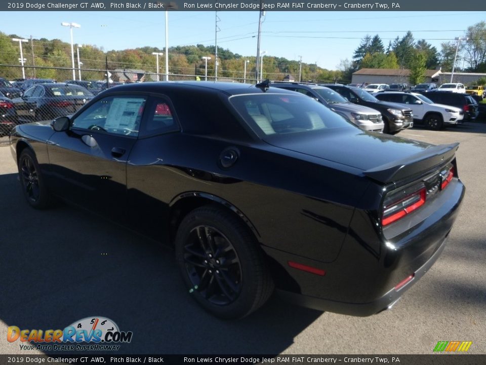 2019 Dodge Challenger GT AWD Pitch Black / Black Photo #3