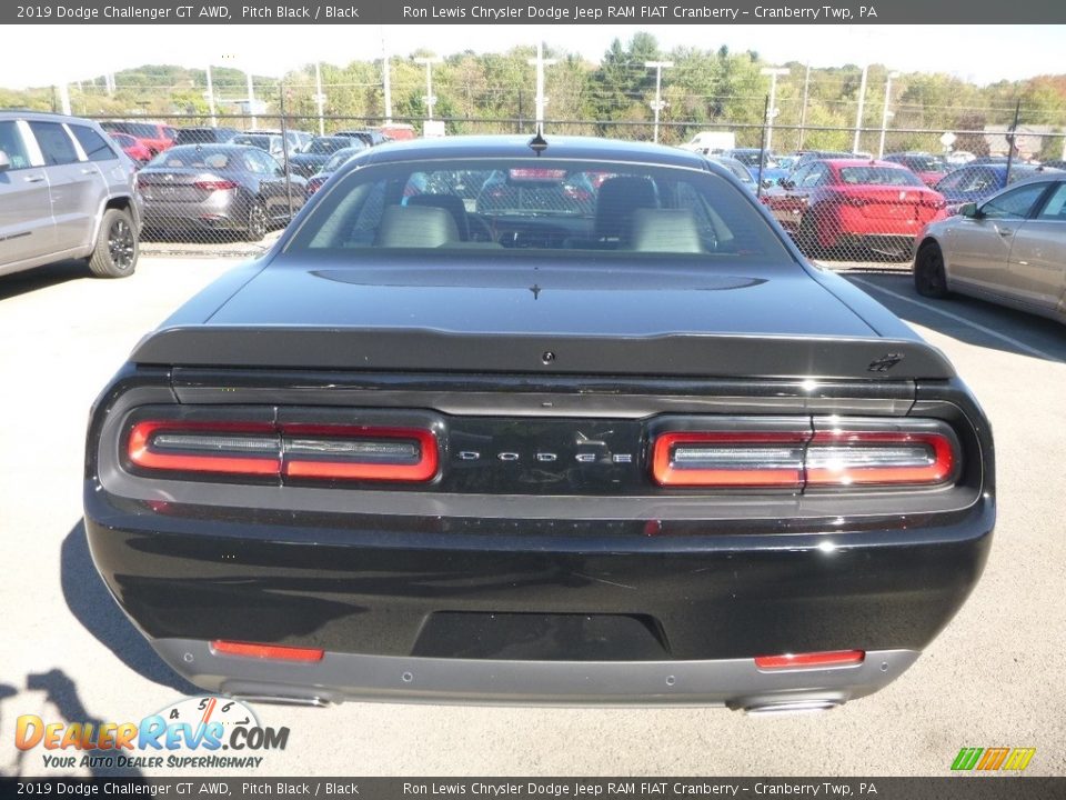 2019 Dodge Challenger GT AWD Pitch Black / Black Photo #4