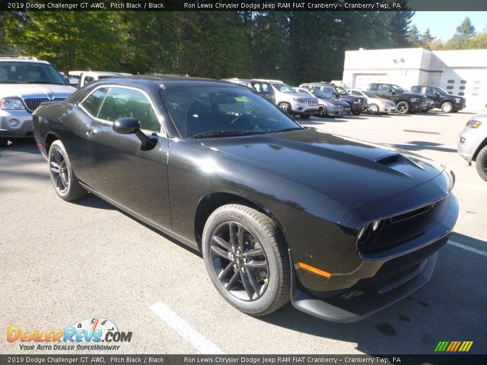 2019 Dodge Challenger GT AWD Pitch Black / Black Photo #7