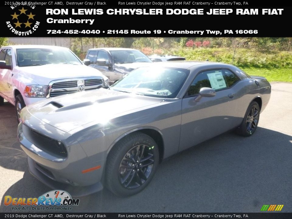 2019 Dodge Challenger GT AWD Destroyer Gray / Black Photo #1