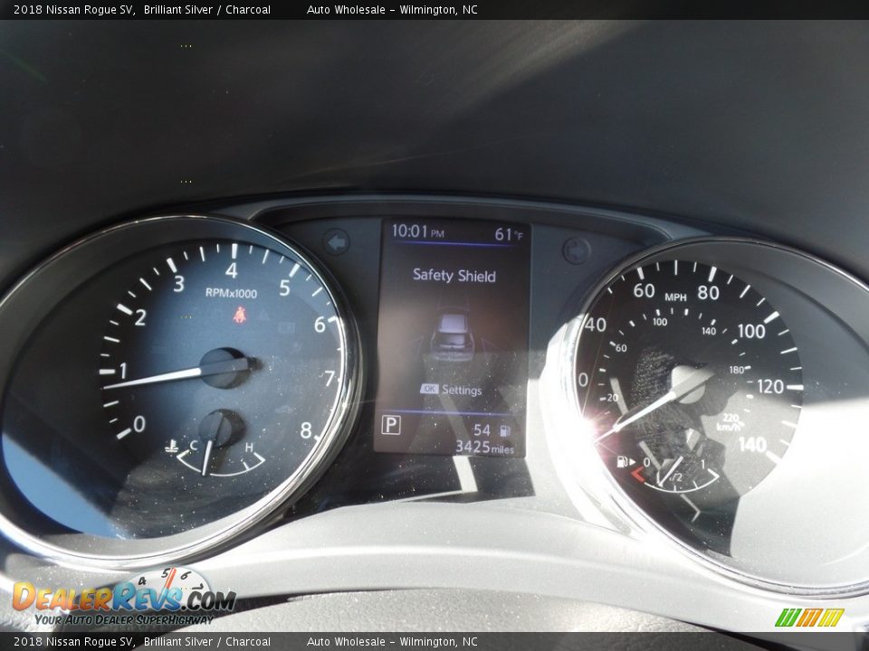 2018 Nissan Rogue SV Brilliant Silver / Charcoal Photo #15