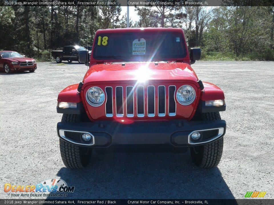2018 Jeep Wrangler Unlimited Sahara 4x4 Firecracker Red / Black Photo #8