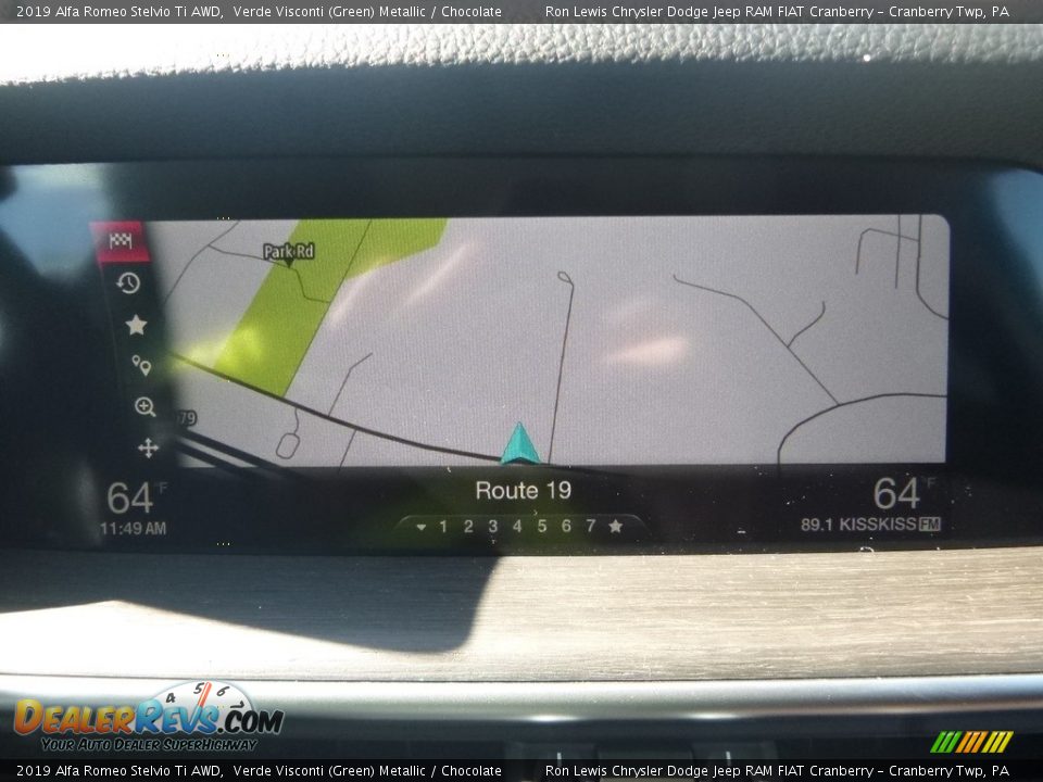 2019 Alfa Romeo Stelvio Ti AWD Verde Visconti (Green) Metallic / Chocolate Photo #21