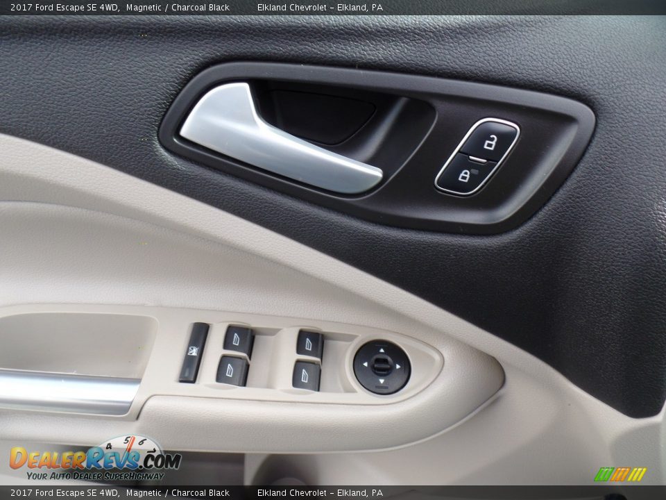2017 Ford Escape SE 4WD Magnetic / Charcoal Black Photo #15