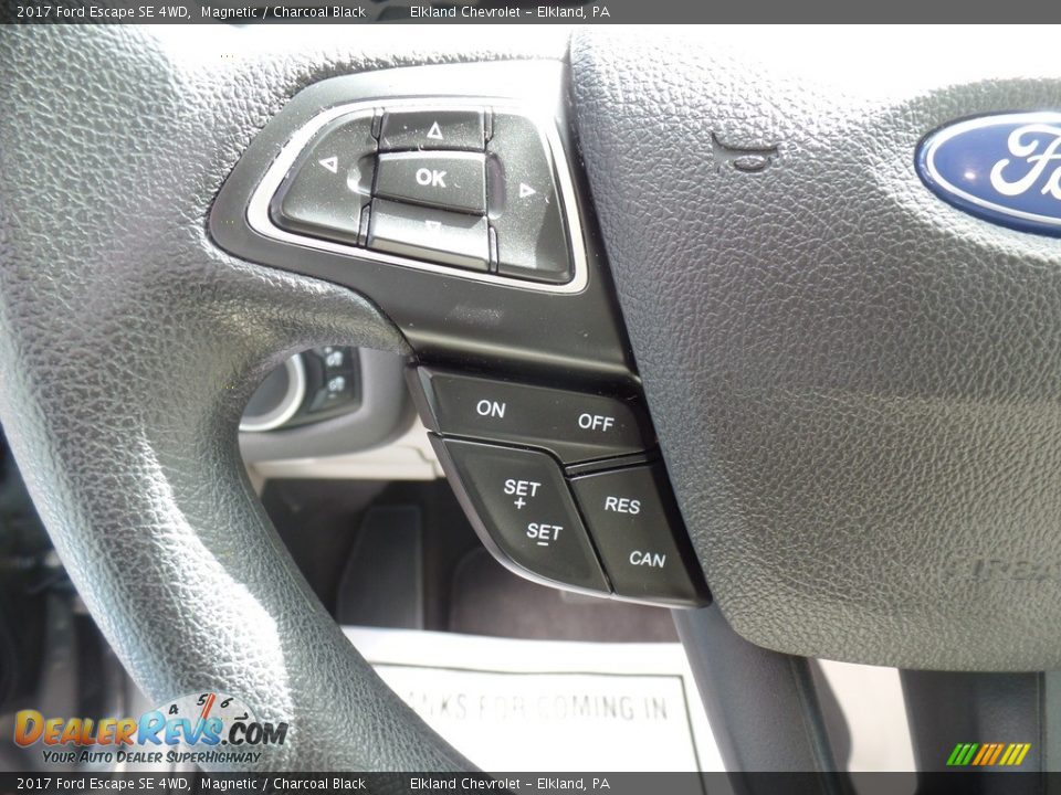 2017 Ford Escape SE 4WD Magnetic / Charcoal Black Photo #22