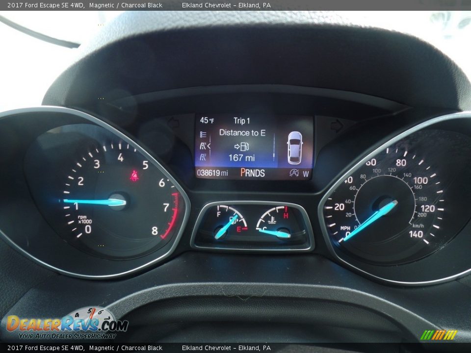 2017 Ford Escape SE 4WD Magnetic / Charcoal Black Photo #24