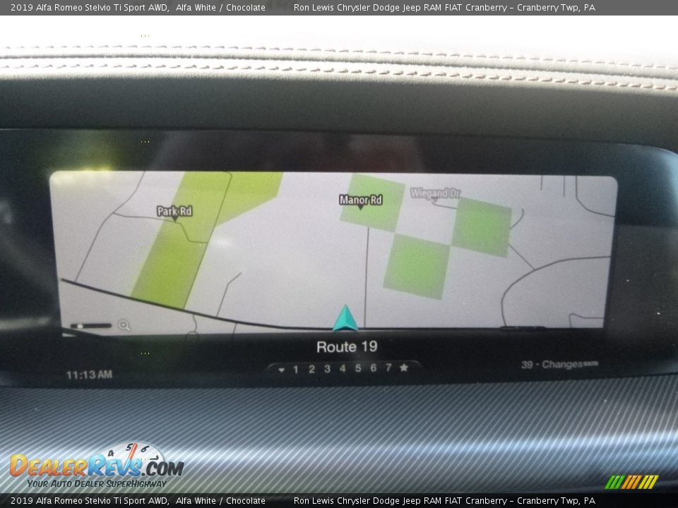 2019 Alfa Romeo Stelvio Ti Sport AWD Alfa White / Chocolate Photo #22