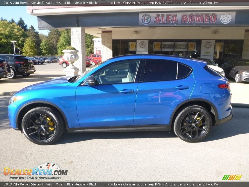 Misano Blue Metallic 2019 Alfa Romeo Stelvio Ti AWD Photo #3