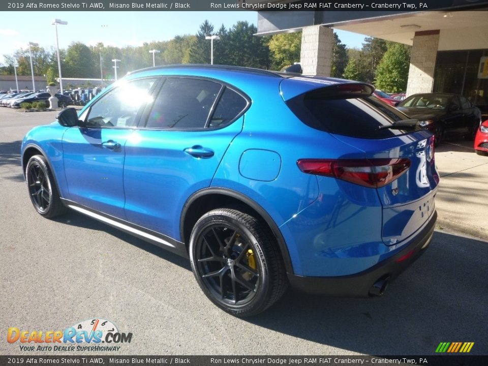 2019 Alfa Romeo Stelvio Ti AWD Misano Blue Metallic / Black Photo #4