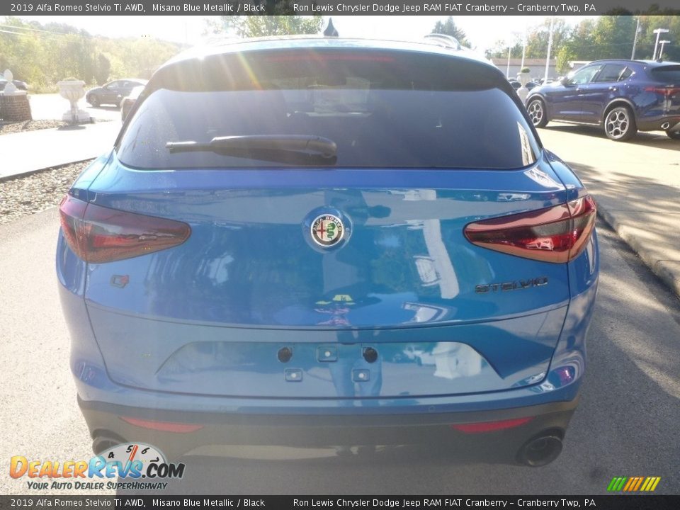 2019 Alfa Romeo Stelvio Ti AWD Misano Blue Metallic / Black Photo #6