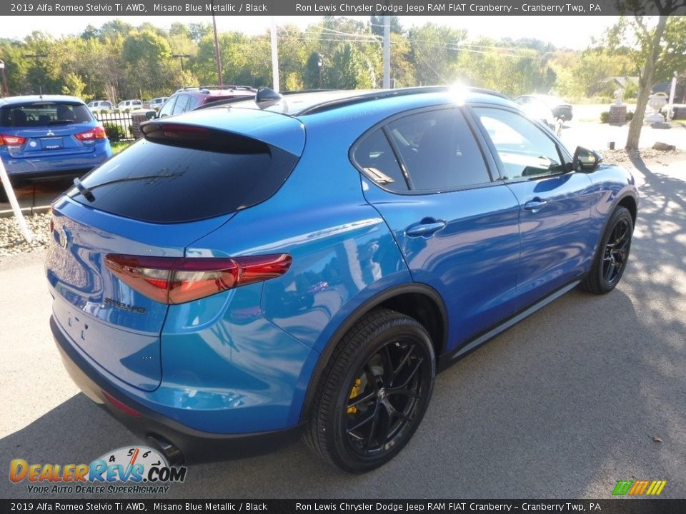 2019 Alfa Romeo Stelvio Ti AWD Misano Blue Metallic / Black Photo #7