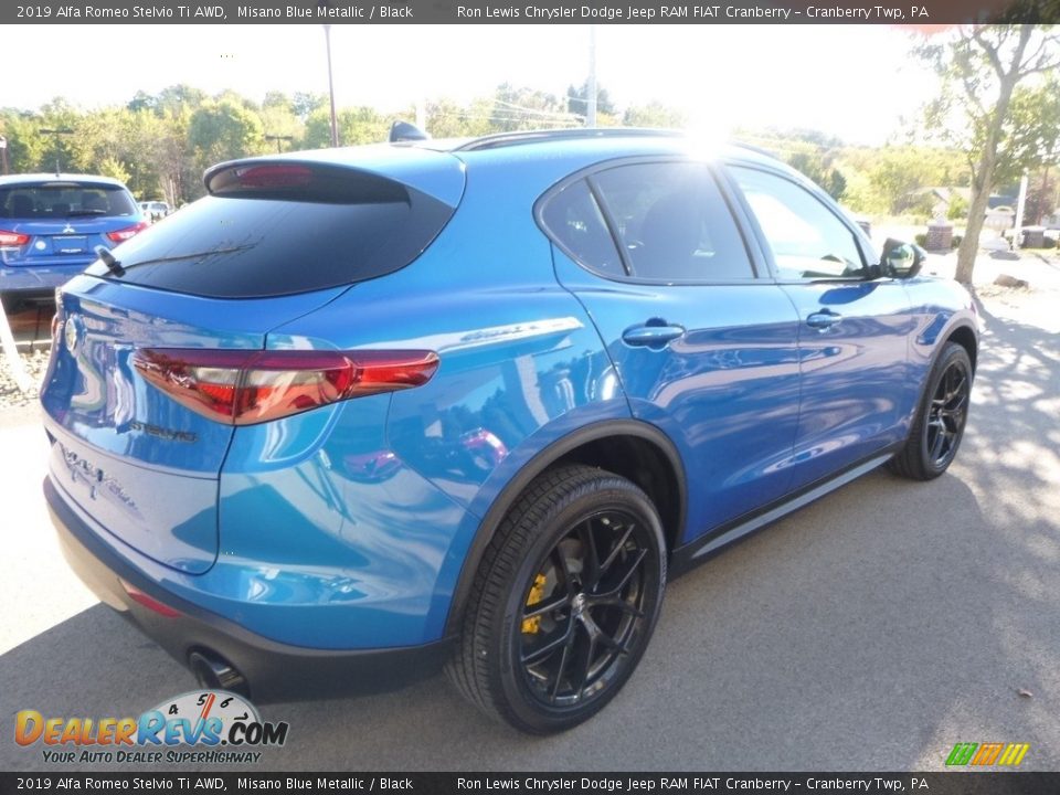 2019 Alfa Romeo Stelvio Ti AWD Misano Blue Metallic / Black Photo #8