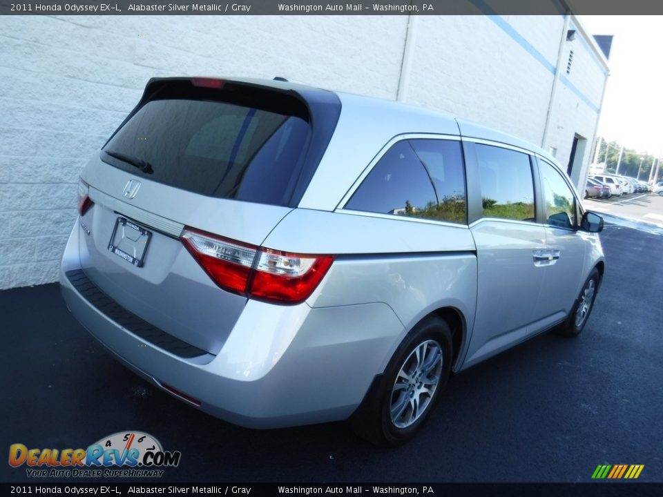 2011 Honda Odyssey EX-L Alabaster Silver Metallic / Gray Photo #9