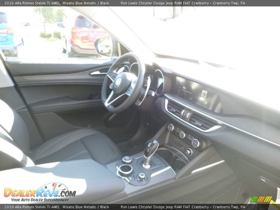 2019 Alfa Romeo Stelvio Ti AWD Misano Blue Metallic / Black Photo #14