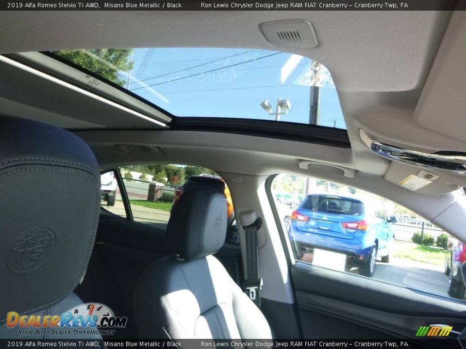 2019 Alfa Romeo Stelvio Ti AWD Misano Blue Metallic / Black Photo #15