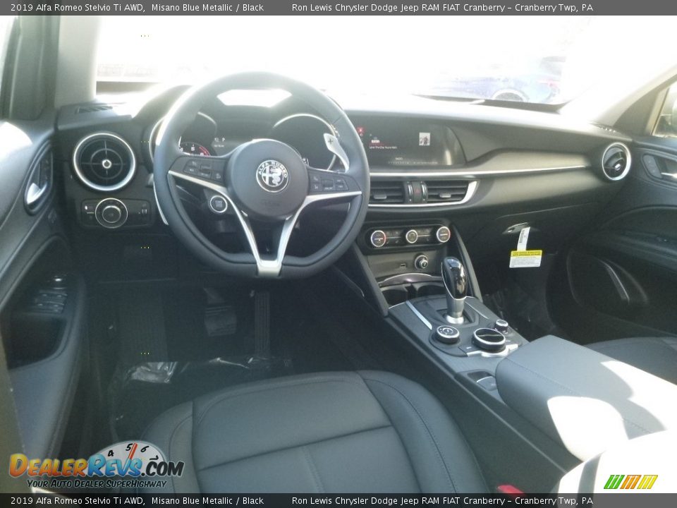 2019 Alfa Romeo Stelvio Ti AWD Misano Blue Metallic / Black Photo #17