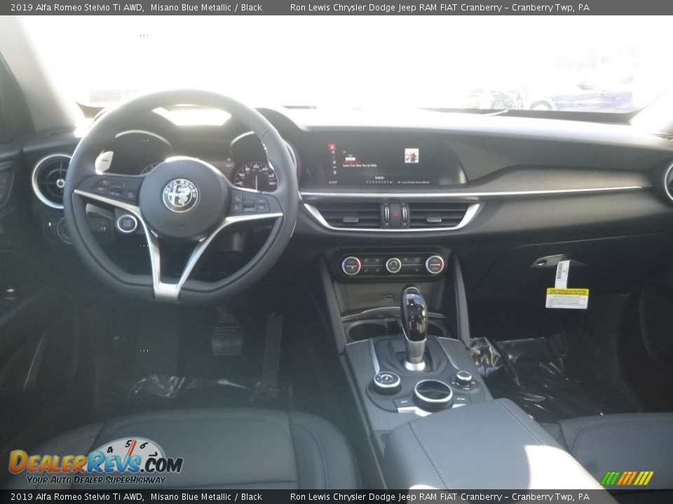2019 Alfa Romeo Stelvio Ti AWD Misano Blue Metallic / Black Photo #18