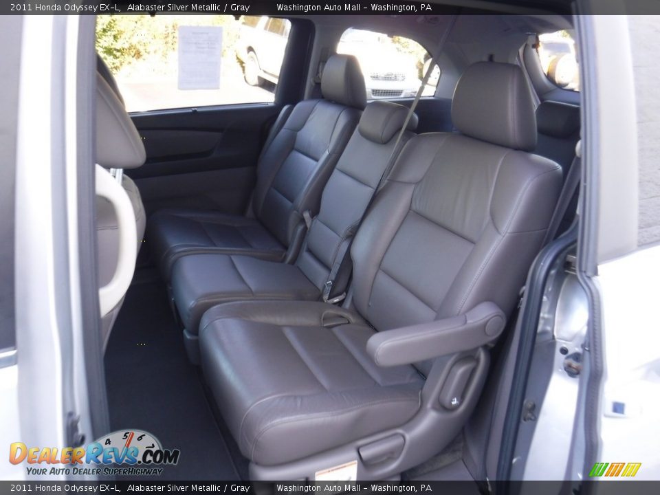 2011 Honda Odyssey EX-L Alabaster Silver Metallic / Gray Photo #23