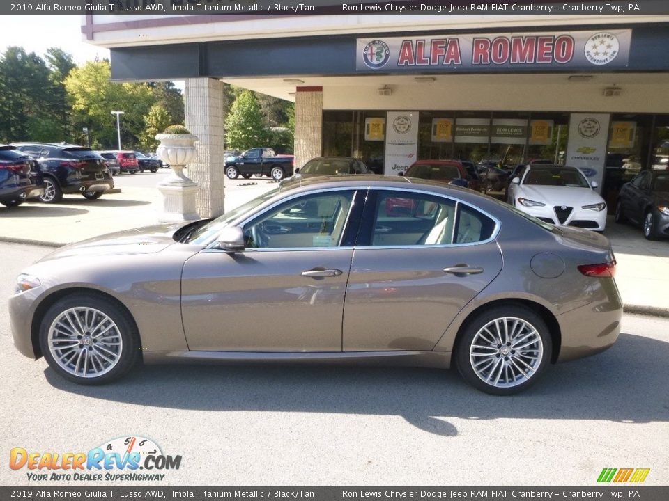 Imola Titanium Metallic 2019 Alfa Romeo Giulia Ti Lusso AWD Photo #4