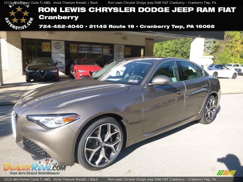 2019 Alfa Romeo Giulia Ti AWD Imola Titanium Metallic / Black Photo #1