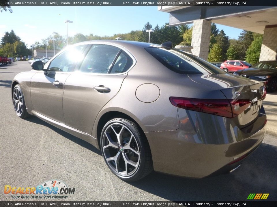 2019 Alfa Romeo Giulia Ti AWD Imola Titanium Metallic / Black Photo #6