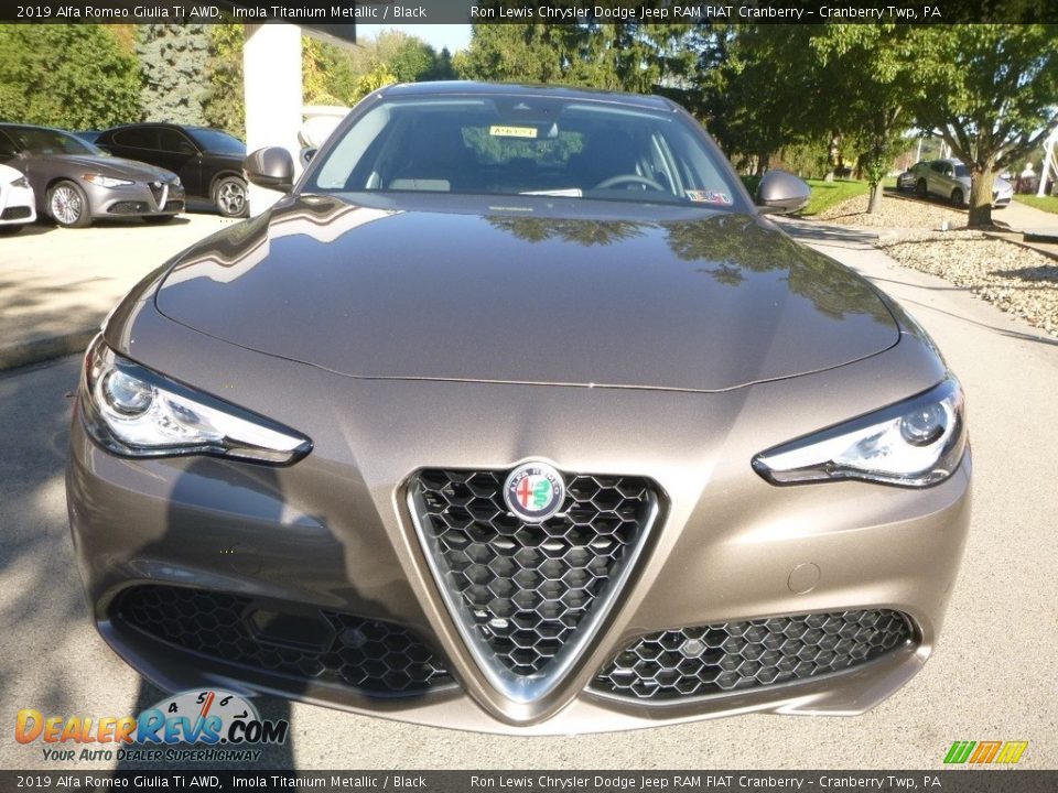 2019 Alfa Romeo Giulia Ti AWD Imola Titanium Metallic / Black Photo #13