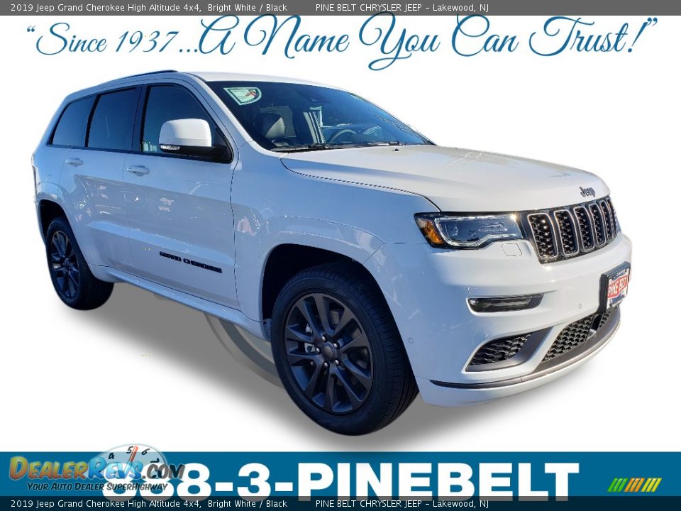 2019 Jeep Grand Cherokee High Altitude 4x4 Bright White / Black Photo #1