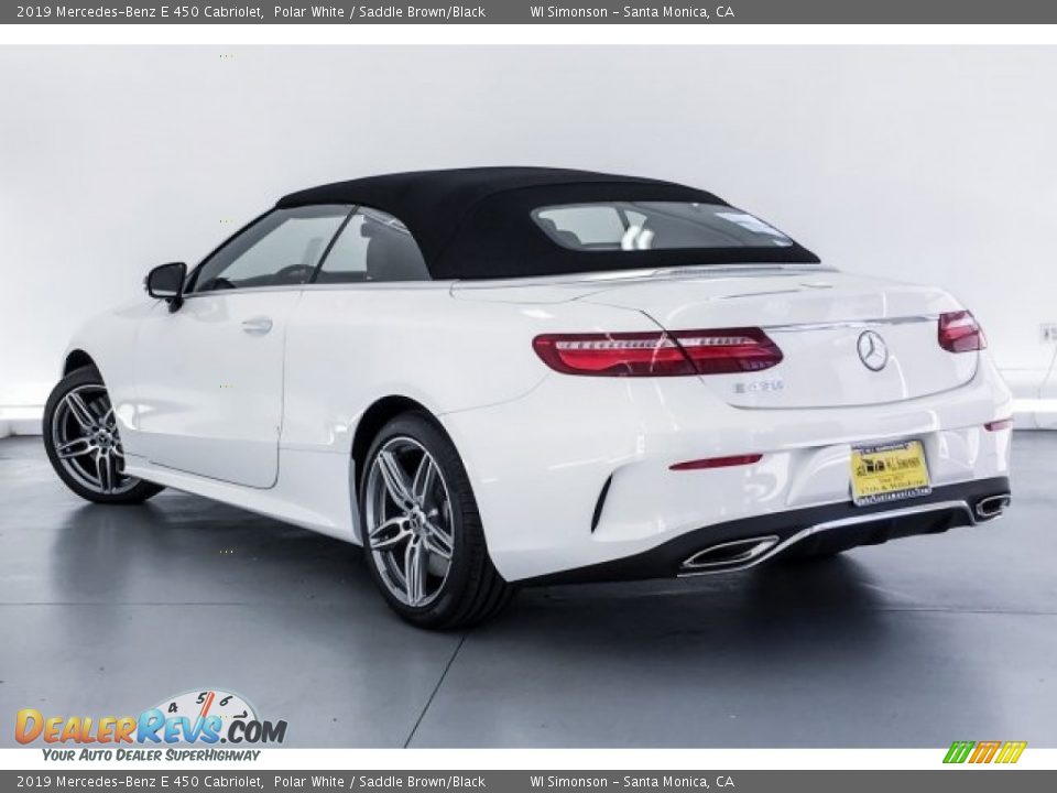 2019 Mercedes-Benz E 450 Cabriolet Polar White / Saddle Brown/Black Photo #2