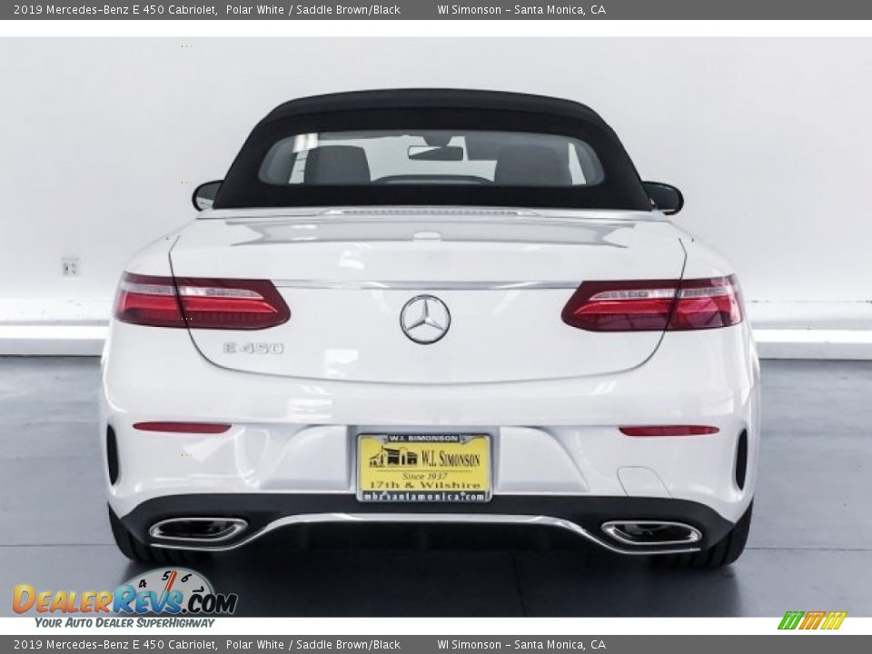 2019 Mercedes-Benz E 450 Cabriolet Polar White / Saddle Brown/Black Photo #3