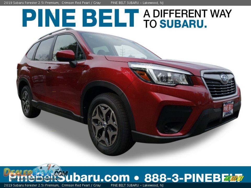 2019 Subaru Forester 2.5i Premium Crimson Red Pearl / Gray Photo #1