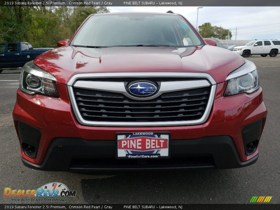 2019 Subaru Forester 2.5i Premium Crimson Red Pearl / Gray Photo #2