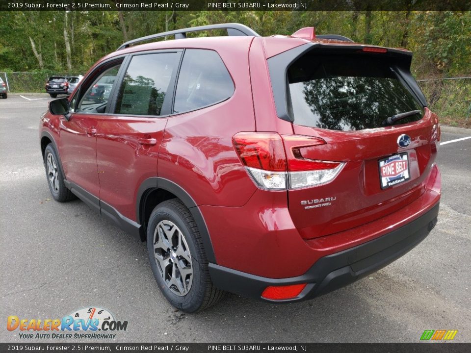 2019 Subaru Forester 2.5i Premium Crimson Red Pearl / Gray Photo #4