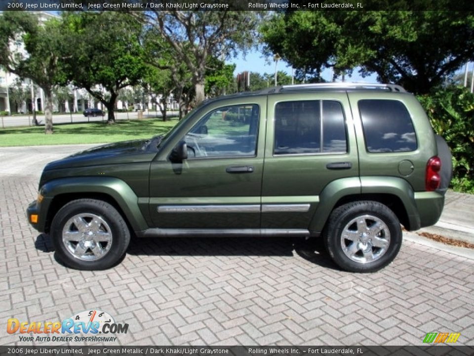 2006 Jeep Liberty Limited Jeep Green Metallic / Dark Khaki/Light Graystone Photo #3