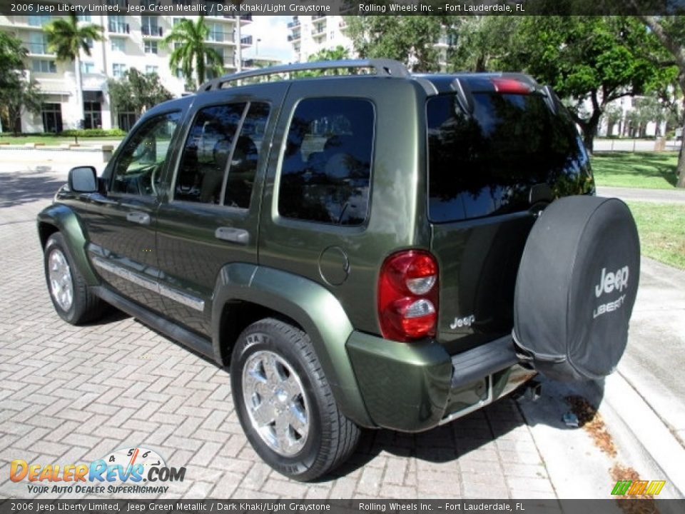 2006 Jeep Liberty Limited Jeep Green Metallic / Dark Khaki/Light Graystone Photo #5