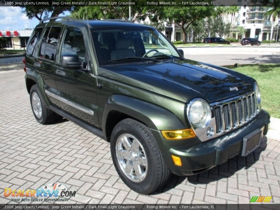 2006 Jeep Liberty Limited Jeep Green Metallic / Dark Khaki/Light Graystone Photo #14