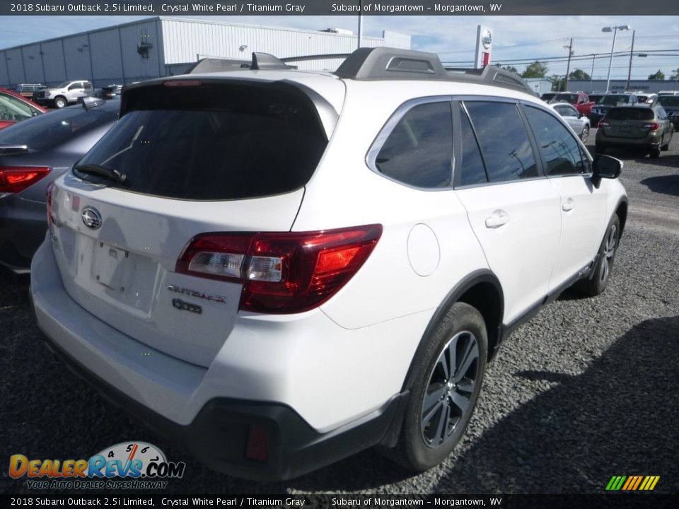 2018 Subaru Outback 2.5i Limited Crystal White Pearl / Titanium Gray Photo #3