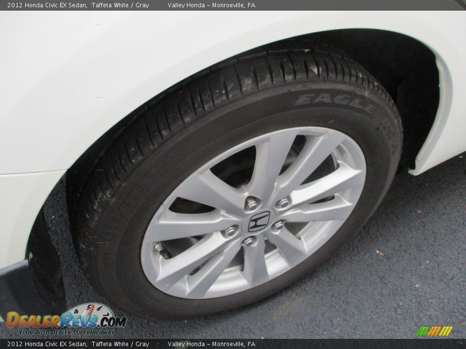 2012 Honda Civic EX Sedan Taffeta White / Gray Photo #6