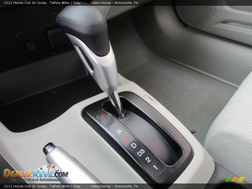2012 Honda Civic EX Sedan Taffeta White / Gray Photo #16
