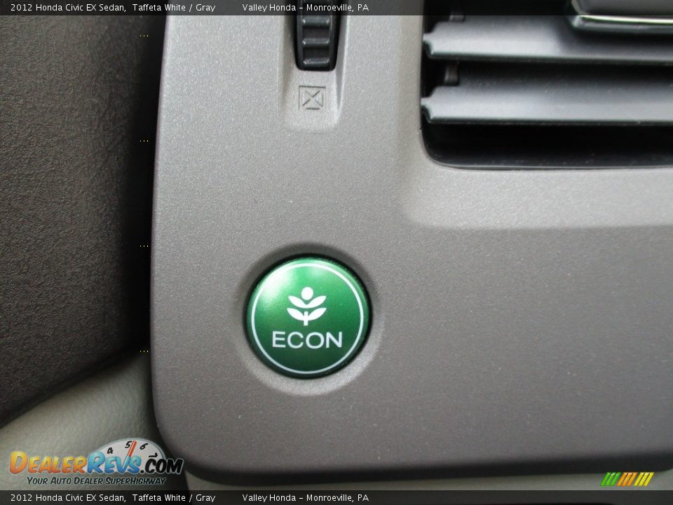 2012 Honda Civic EX Sedan Taffeta White / Gray Photo #17