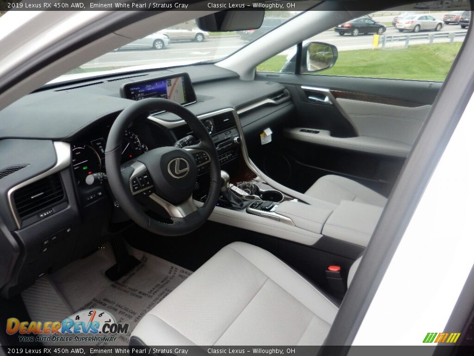 Stratus Gray Interior - 2019 Lexus RX 450h AWD Photo #2