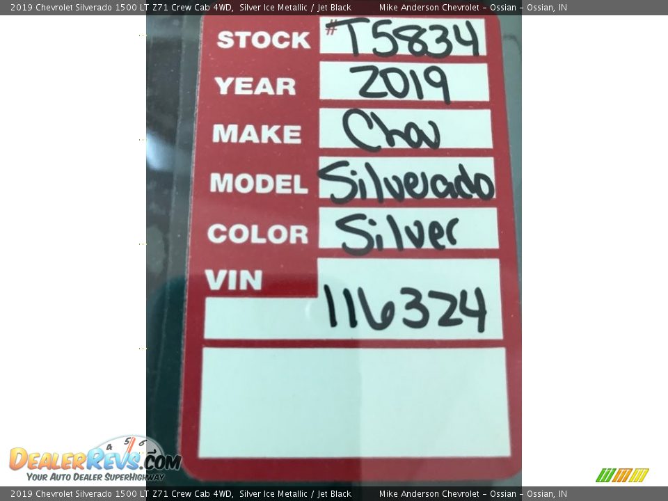 2019 Chevrolet Silverado 1500 LT Z71 Crew Cab 4WD Silver Ice Metallic / Jet Black Photo #30