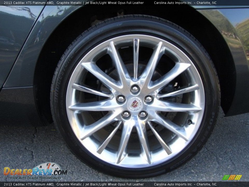 2013 Cadillac XTS Platinum AWD Graphite Metallic / Jet Black/Light Wheat Opus Full Leather Photo #26