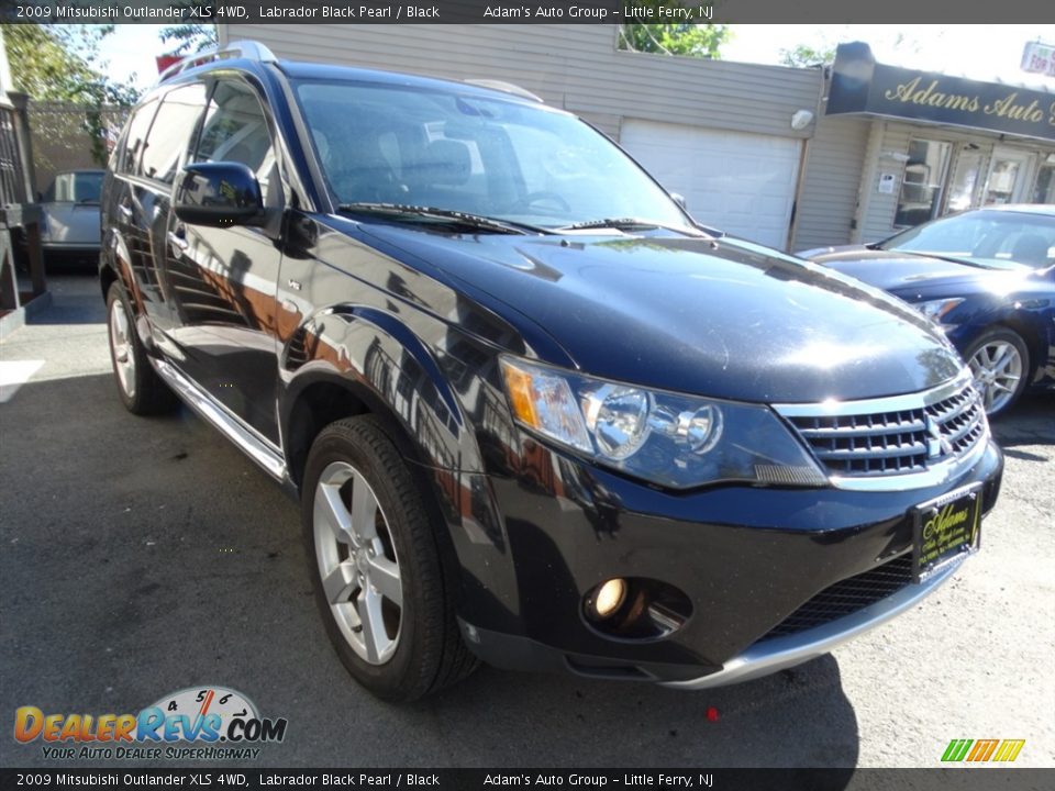 2009 Mitsubishi Outlander XLS 4WD Labrador Black Pearl / Black Photo #3