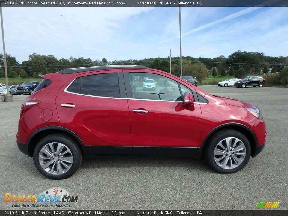 2019 Buick Encore Preferred AWD Winterberry Red Metallic / Ebony Photo #4