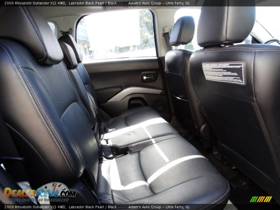 2009 Mitsubishi Outlander XLS 4WD Labrador Black Pearl / Black Photo #13