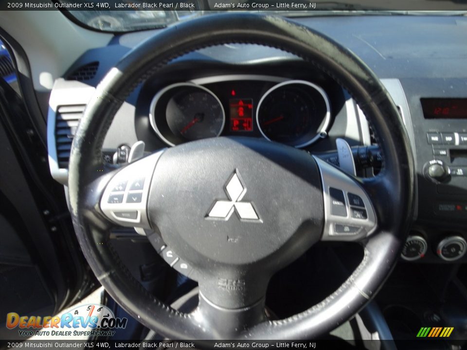 2009 Mitsubishi Outlander XLS 4WD Labrador Black Pearl / Black Photo #19