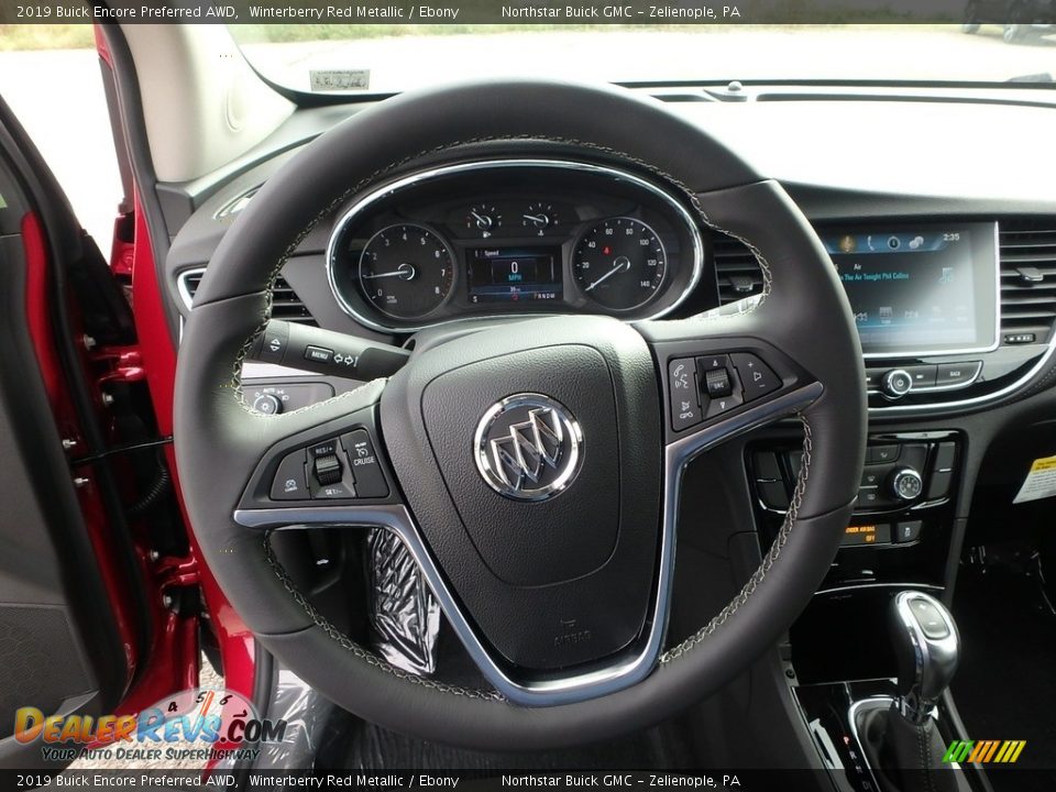 2019 Buick Encore Preferred AWD Winterberry Red Metallic / Ebony Photo #17