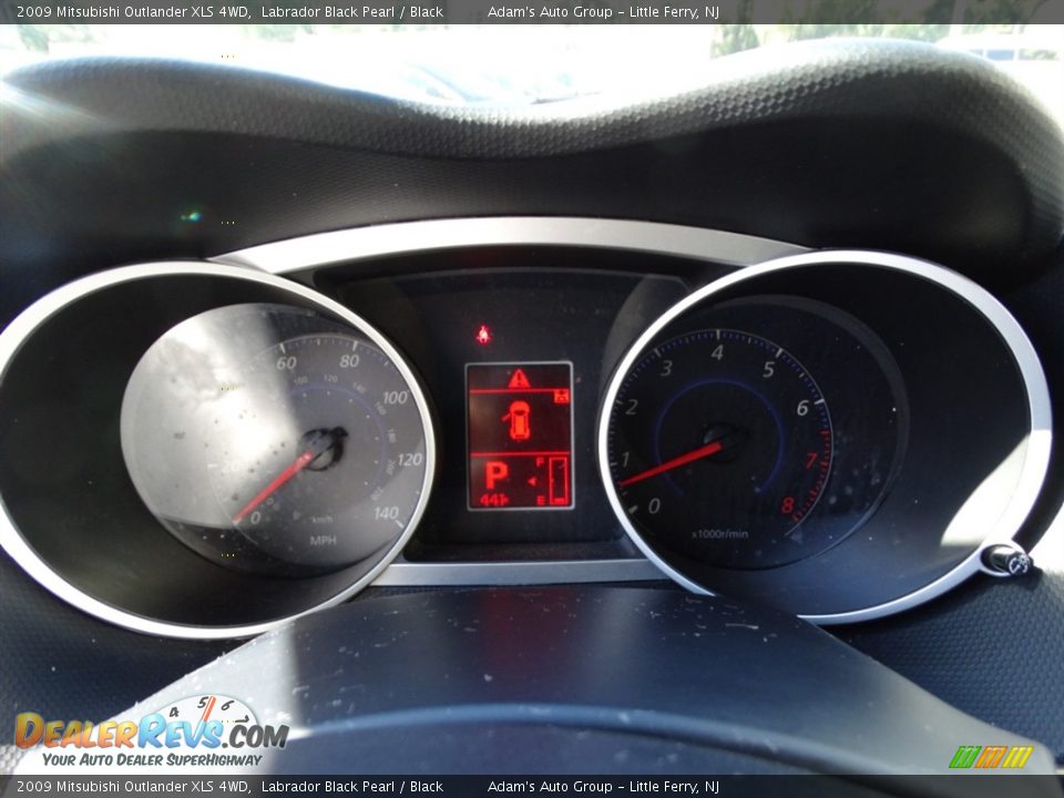2009 Mitsubishi Outlander XLS 4WD Labrador Black Pearl / Black Photo #22