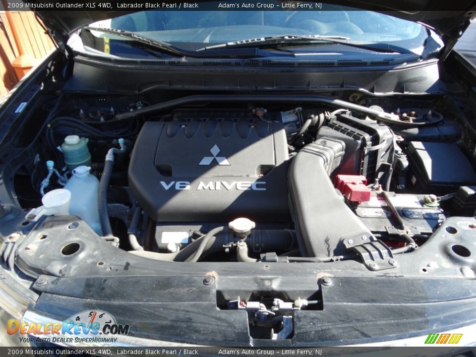 2009 Mitsubishi Outlander XLS 4WD Labrador Black Pearl / Black Photo #30