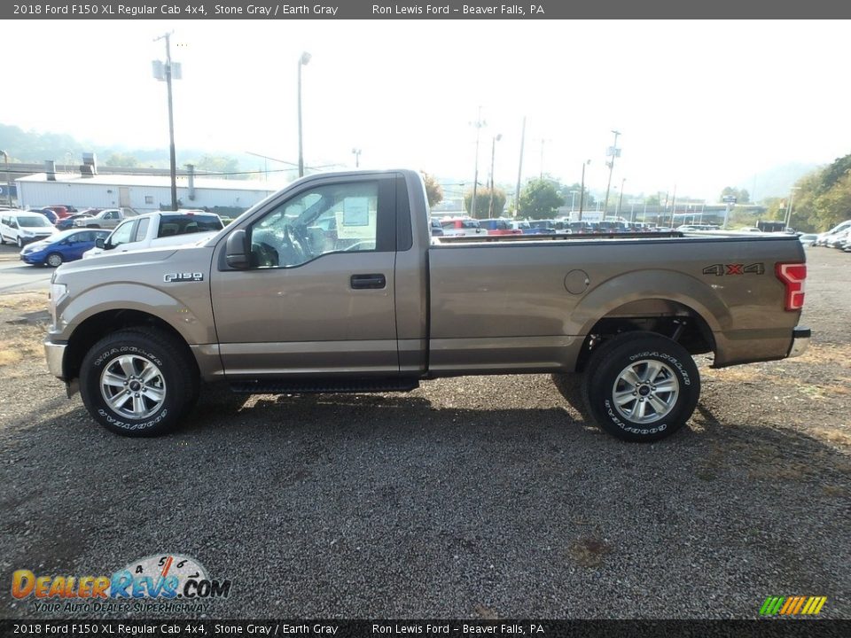 2018 Ford F150 XL Regular Cab 4x4 Stone Gray / Earth Gray Photo #8